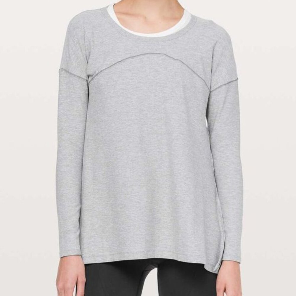 Lululemon Hit Unwind Long Sleeve Pullover Soft T Shirt Top